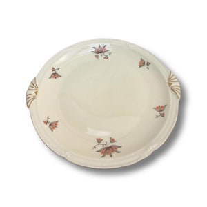 Antique Dish 1930 German Porcelain Dish Zeh Scherzer and Co in 1930, Serving Dish Flat Pastries Serving Plate Collector Antique German 1930s