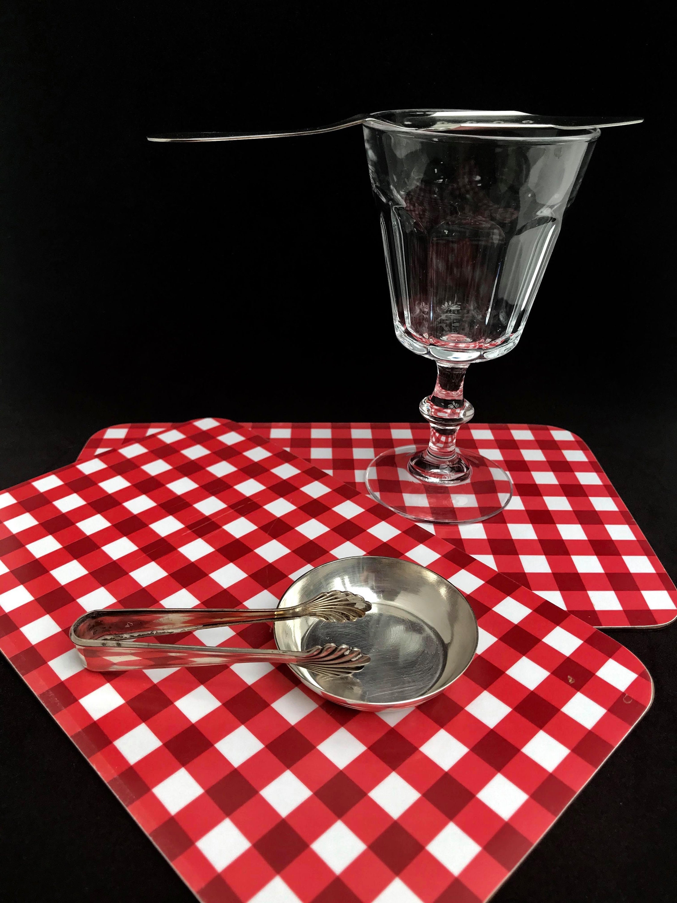 Absinthe spoon set Absinthe spoons crystal glass and sugar Etsy