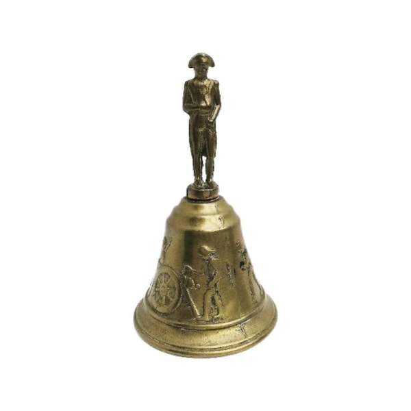 Napoleon Cloche sonnette de table avec Napoléon Bonaparte en laiton cadeau pour lui décor bureau cadeau collectionneur accents bronze