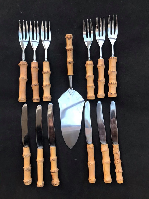 Set Posate Medievali Vichinghe - Coltello, Forchetta, Cucchiaio In Acciaio, Decorativo - Foto 11