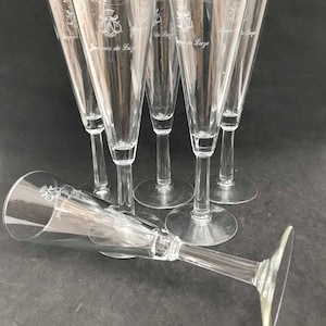 Vintage Champagne  Coupes Flutes  toasting Glasses, 70s French Glassware, Celebration Glassware Wedding Glasses Luminarc Regency