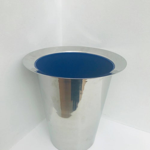 Vintage champagne bucket designed by Knut and Marianne Hagberg, scandinavian design wine chiller insert shops bar cart decor gift for him