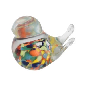 Vintage Mdina Art Glass Bird Paperweight: Hand Blown Collectible