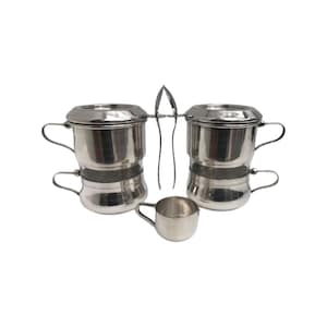 Vintage Coffee Makers Art Nouveau Single Cup Coffee filter french coffee Filter Single Cup  Silver Plated Vintage Drip O Lator Wiskemann