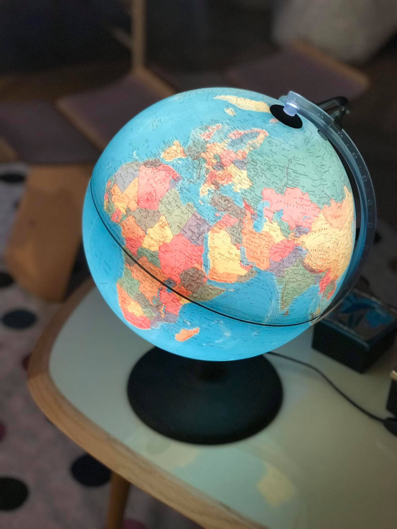 Earth globe night light deals