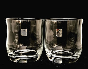DIAMANTE Rum & Whisky Probiergläser Paar – 'Auris' Kristall, 200 Ml, In Geschenkbox
