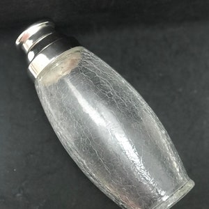 Cocktail Shaker glass Mid Century Bar Silver plated Shaker, Bar Accessories, Mid Century, 1950s fathers day gift bartender bar cart decor