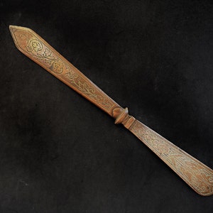 Abrecartas Cortador de papel Cuchillo Art Nouveau Aryt Deco Regalo para él Accesorios de escritorio Decoración antigua Regalo de escritorio para él