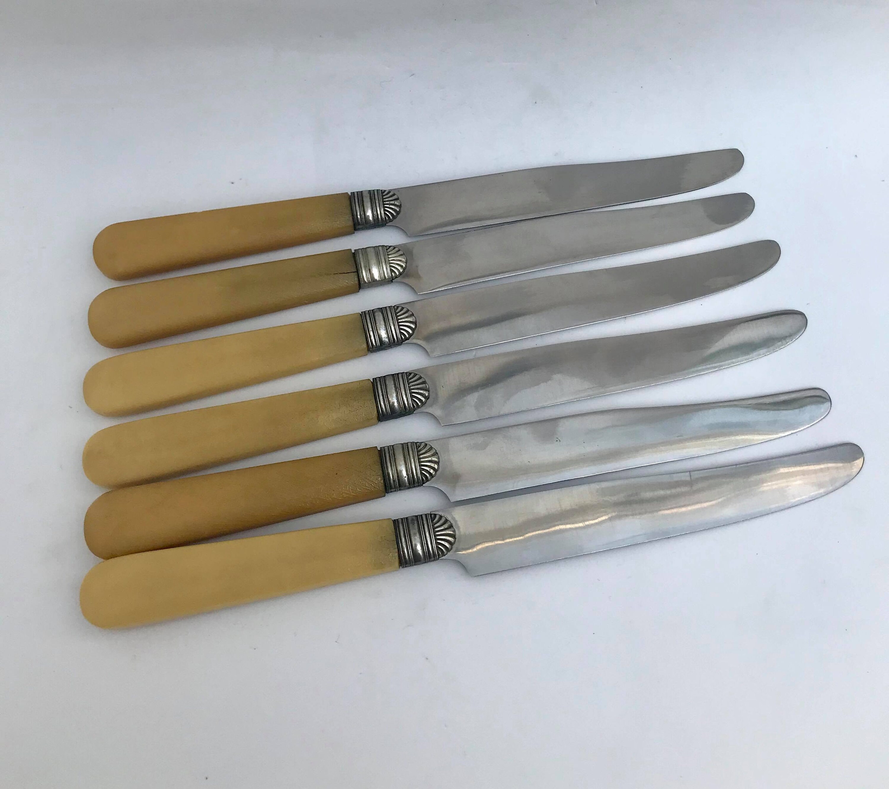 Art Deco Knife set Resin Handle Table Knive Vintage German Etsy