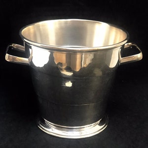 Ice bucket Vintage Silver plated Metal English Bar bartender planter vintage bar cocktail party table bar accesories