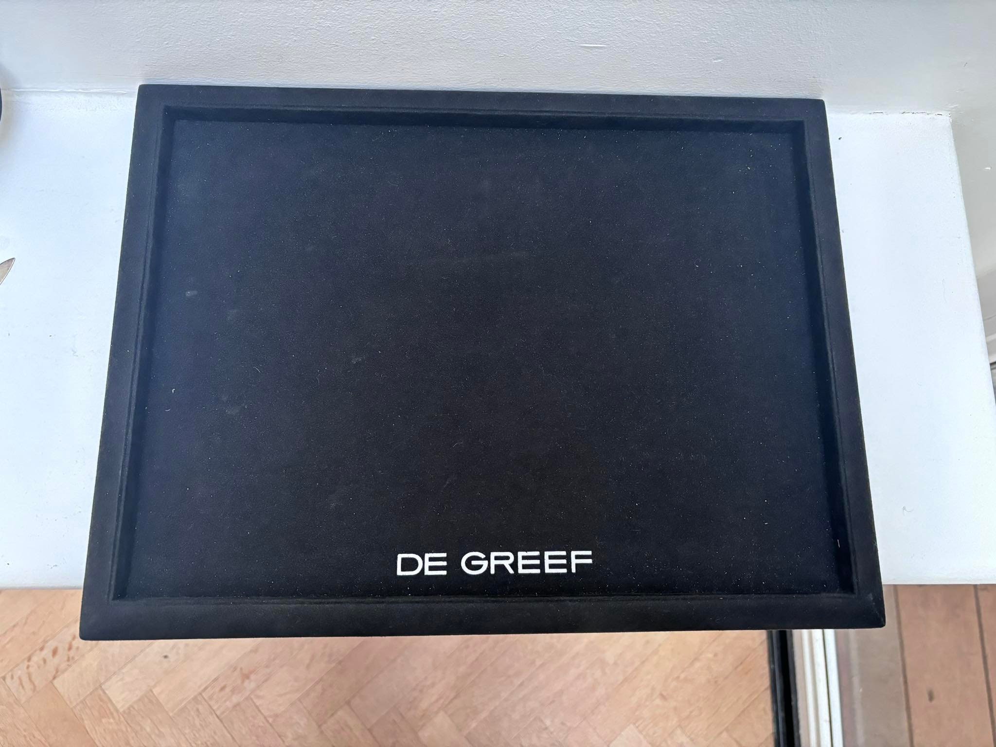 Vassoio Per Gioielli In Finta Pelle E Velluto Nero Rettangolo - Foto 9