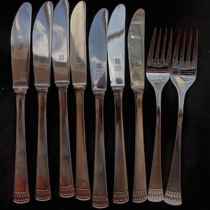 Art Deco German Flatware Set: Solingen Stainless Steel, Paul Wirths