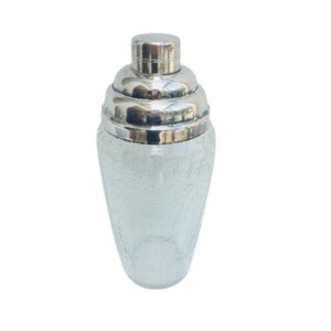 Vintage Cocktail Shaker, versilbertes Glas Shaker Bar Zubehör, Mid Century, Martini Shaker, Vintage Bar Ware, Mid Century, 1950