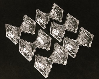 Knife Rest Crystal cutlery rest J P Durand set 6 Retro Table knife holders wedding gift for couple gift hostess table decor Vintage French