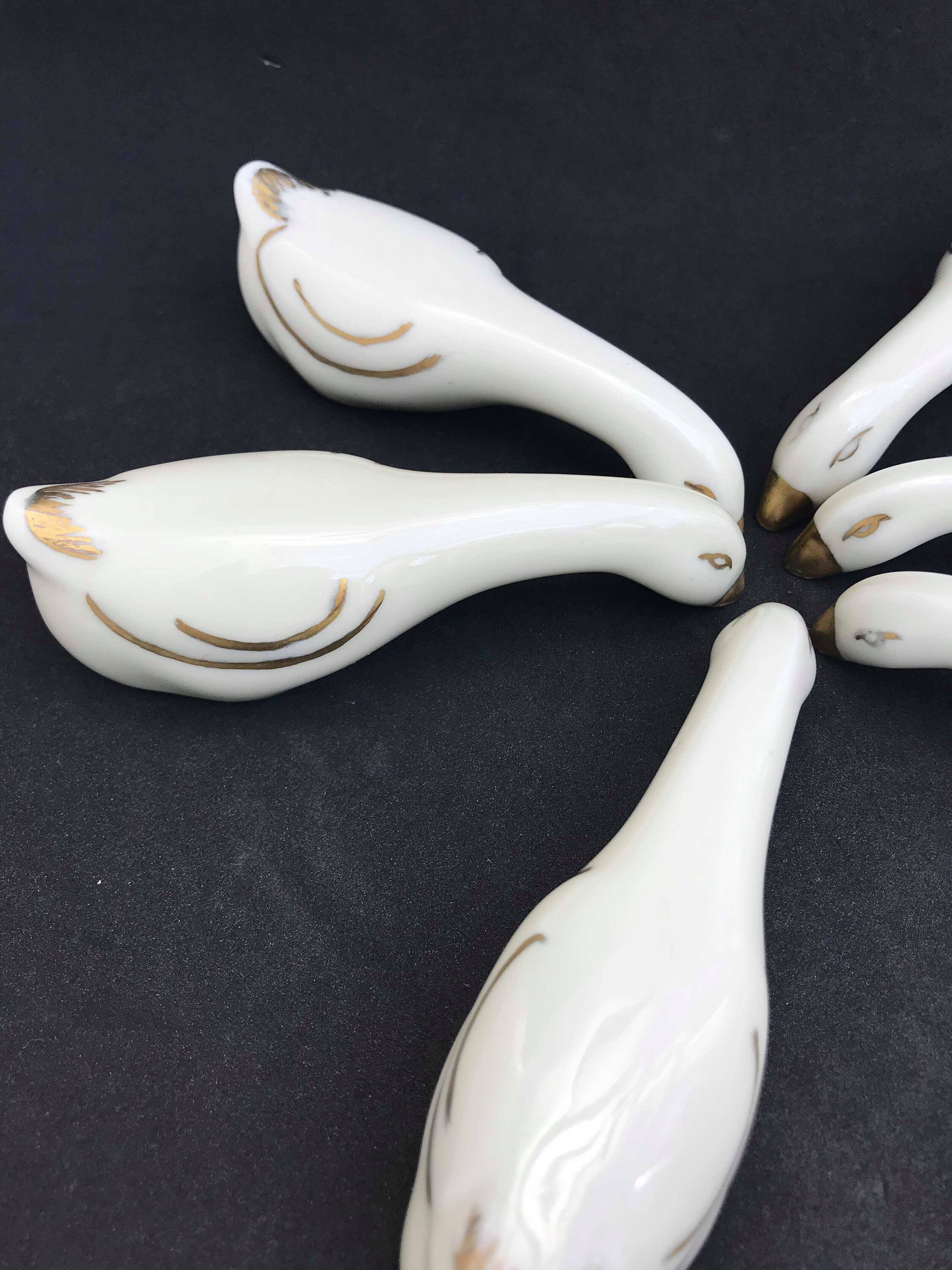 ヴィンテージ リモージュ磁器 グースナイフレスト アールデコ調