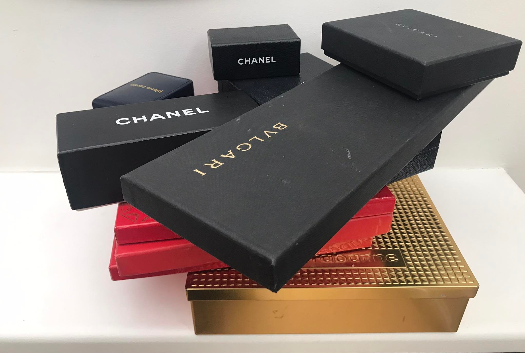 Empty Boxes Luxury Brands Designer Chanel Bulgari Cartier