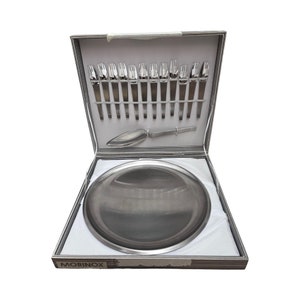 Dessert Set Modernist Flatware Fork set Carl Auböck Design Morinox and Amboss 50s Postmodern Lunik 2060 Austrian Design Wedding Luxury gift