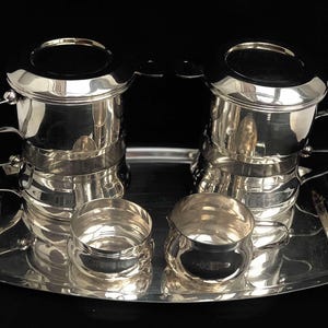 French Vintage Coffee Makers Art Deco Single Cup Coffee filter french coffee Filter Single Cup  Silver Plated French Vintage Drip O Lator