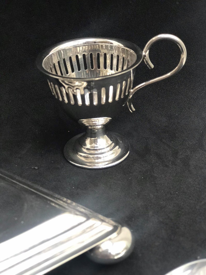 Antique Egg Holder Set Victorian Breakfast Set Silver Plated 4 Etsy