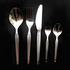 Flatware set Vintage 3 Plus Solingen Stainless Set for 6 cutlery German 30 pieces table holiday dinner wedding gift cutlery wedding gift