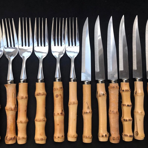 Bamboo Flatware Etsy