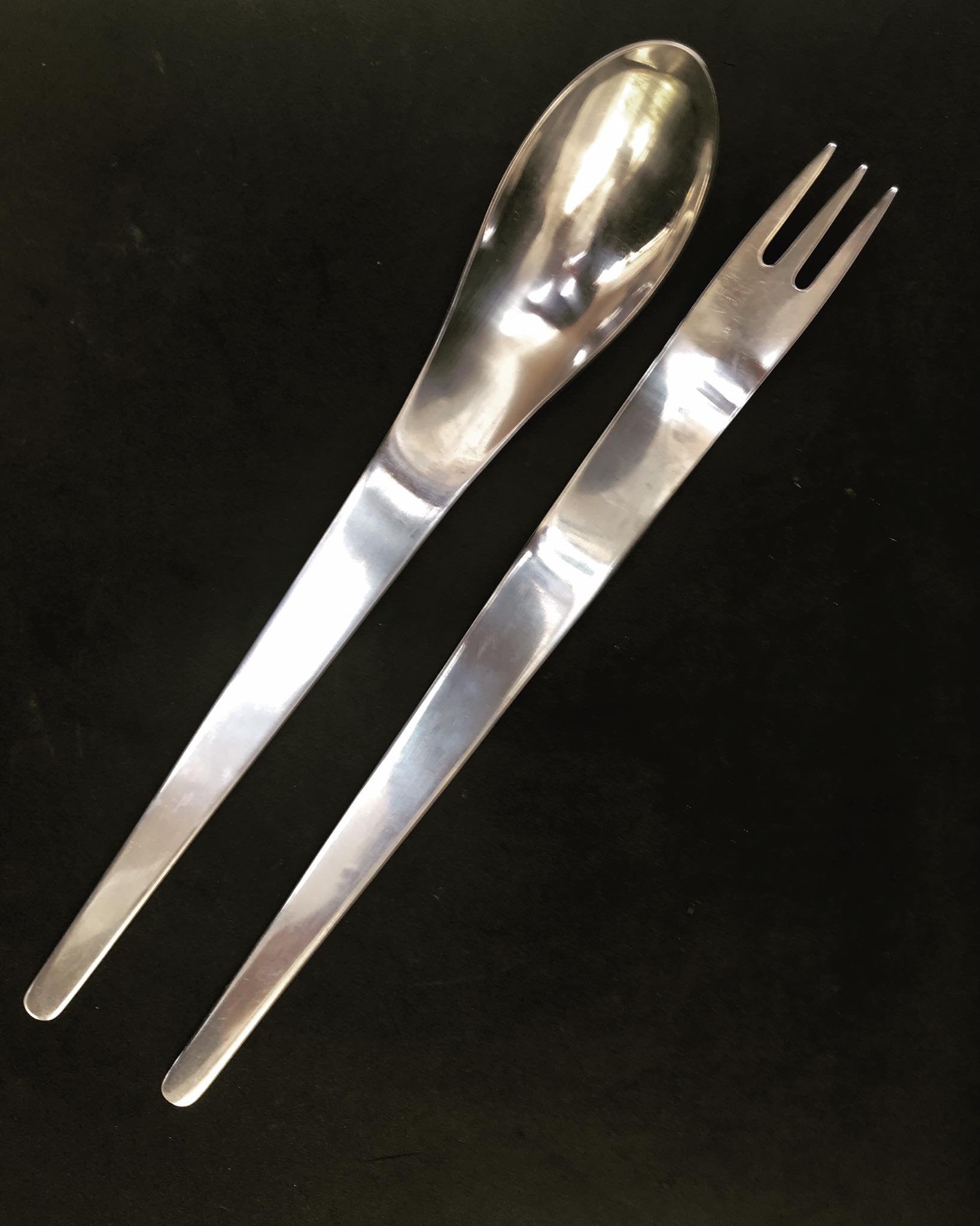 Alfredo Oak Wood Salad Servers | Georg Jensen