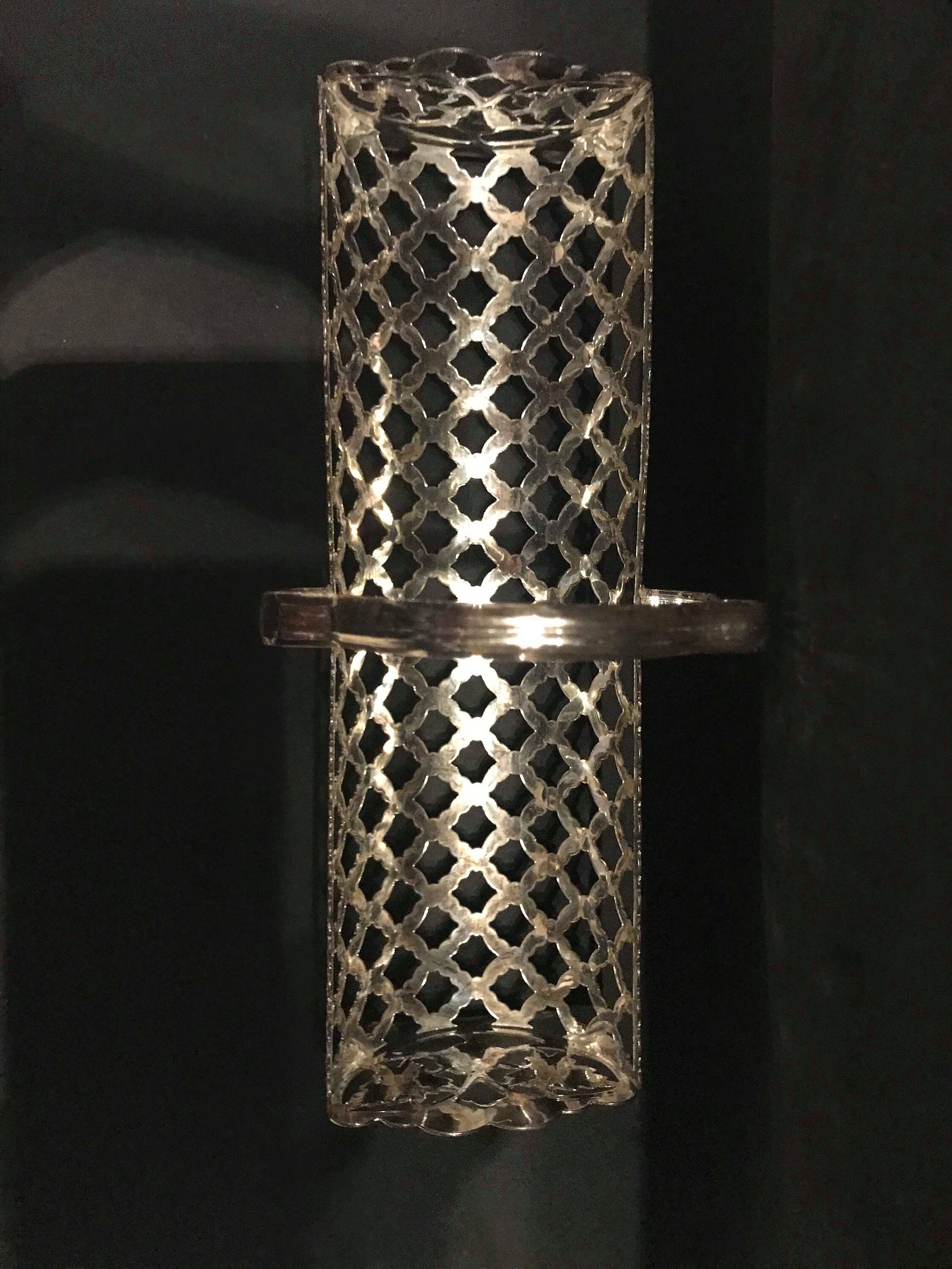 ヴィンテージシルバーメッキビスケットトレイ：英国風ティーテーブル