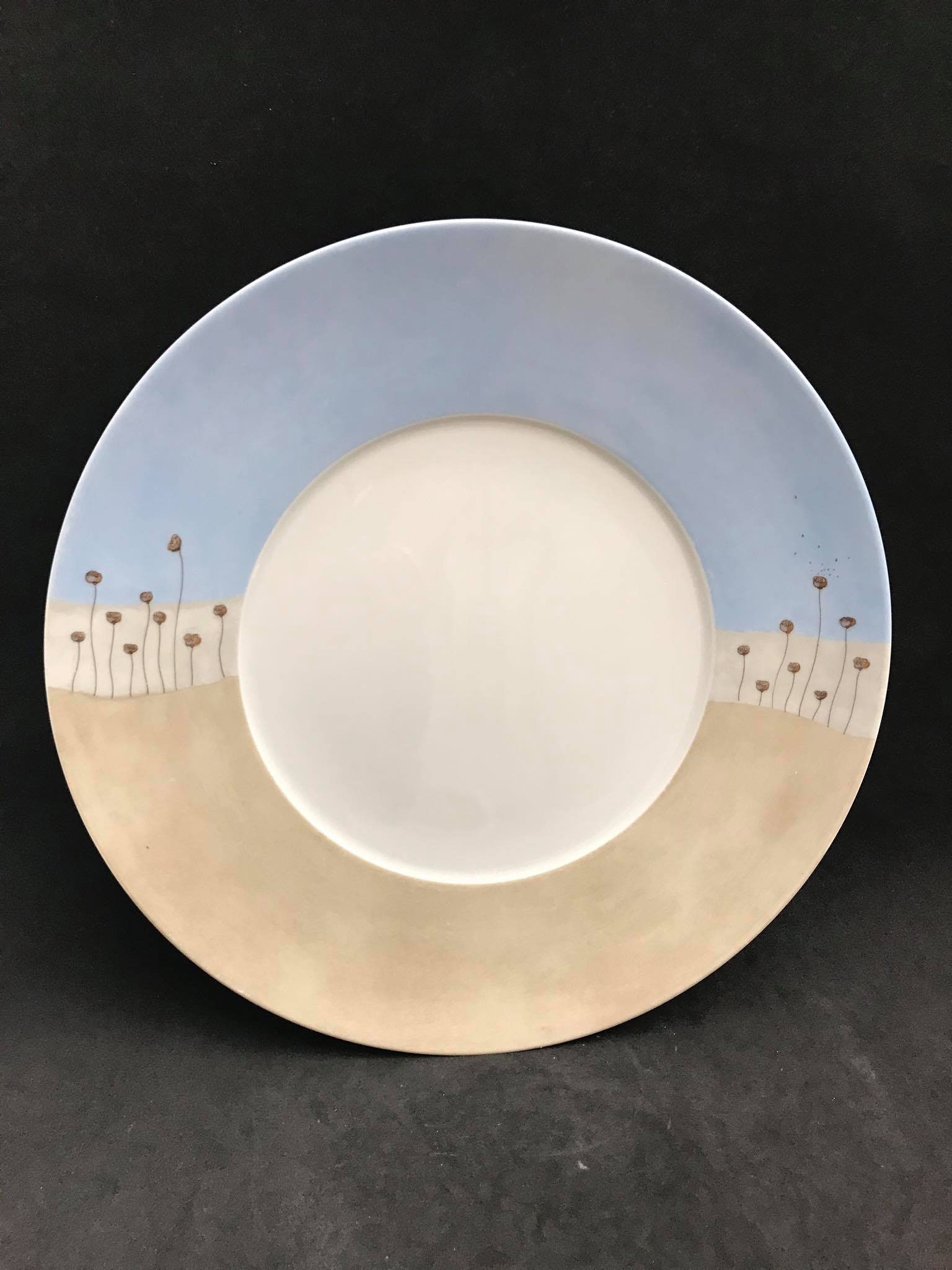 Limoges Dinner Plate: Medard De Noblat Zephyr Amapola, 10