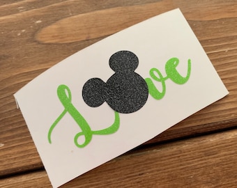 Mickey Decal Mickey Ears Decal Castle Decal Mouse Ears Vinyl Decal Mickey Vinyl Decal Mickey Love Vinyl Decal Mickey Car Decal