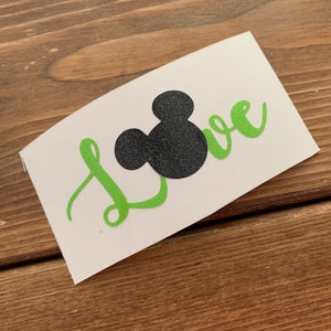 Mickey Decal Mickey Ears Decal Castle Decal Mouse Ears Vinyl Decal Mickey Vinyl Decal Mickey Love Vinyl Decal Mickey Car Decal