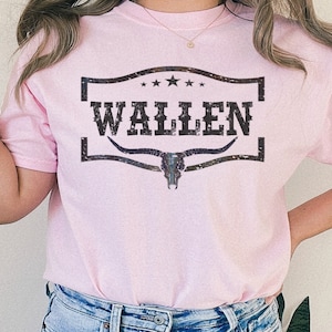 Wallen Shirt Cow Skull Wallen Shirt Country Music Shirt Country Concert Shirt Vintage Bull Skull Shirt Last Night we let the liquor talk