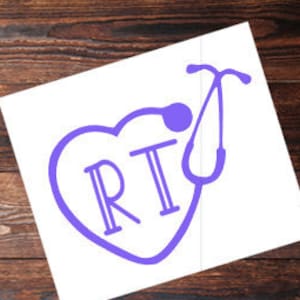 Stethoscope Decal, Nurse Vinyl Decal, Car Decal, Iphone Decal, Laptop Decal, CNA Decal, Heart Stethoscope, Nursing Student, Nurse Gift