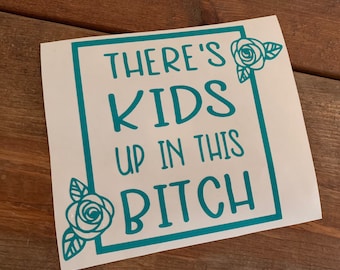 Kids on board decal Mom Vinyl Decal Mom Life Decal Funny Mom Decal Kids on board car decal Kids on Board Vinyl Decal