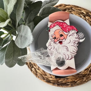 Christmas Lid Topper Santa Stanley Topper Christmas Stanley Topper 40 oz lid topper Christmas Tumbler Topper