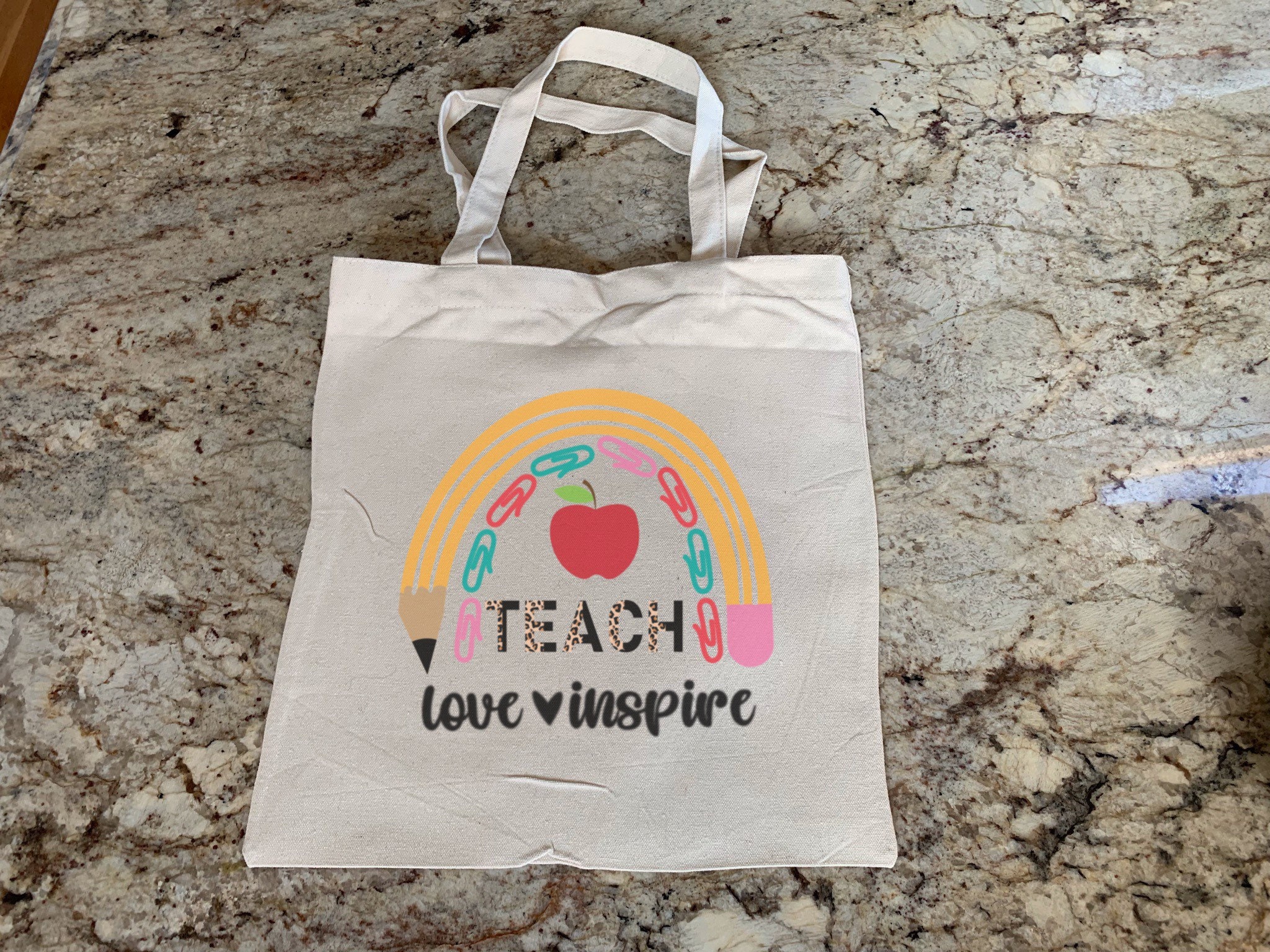 Teacher Tote Bag Teacher Appreciation Gift End of Year Teacher Gift New ...