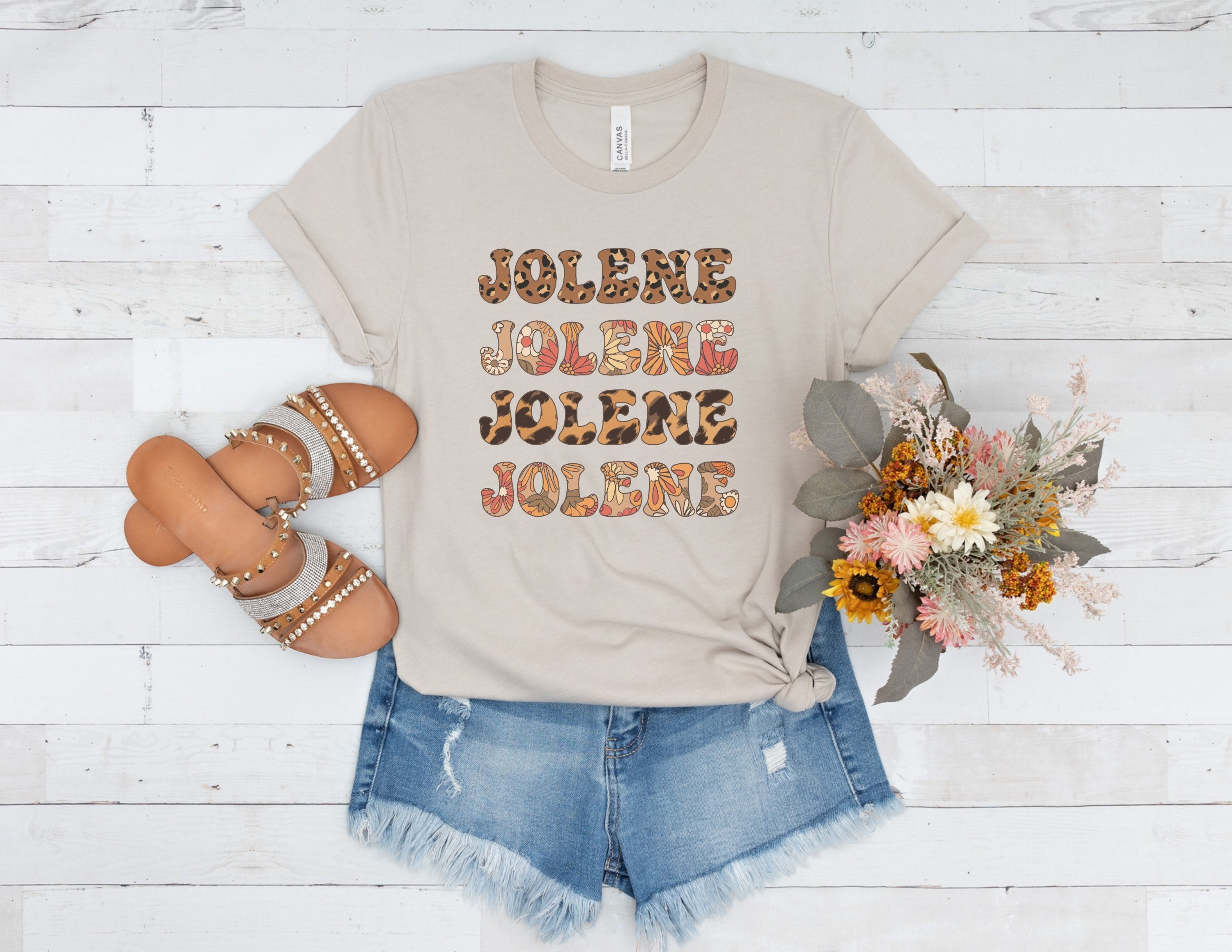 EXMIUN Women's Funny Country Music Tee - Bleached Grey Short Sleeve T-Shirt With Letter Print - View #7