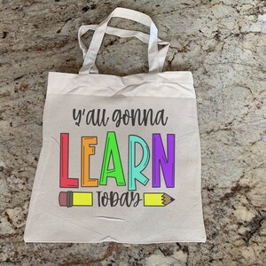 Teacher tote bag Teacher Appreciation Gift End of year teacher gift New teacher tote bag New Teacher Gift Teacher Birthday Gift Teacher Bag