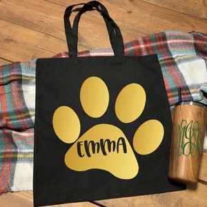 Tote Bag Dog Tote Bag Vet Tech Vet Tech Gift Vet Student Vet Student Bag Vet Student Gift Dog Mom Dog Mom Gift Dog Lover Canvas Tote Bag Bag