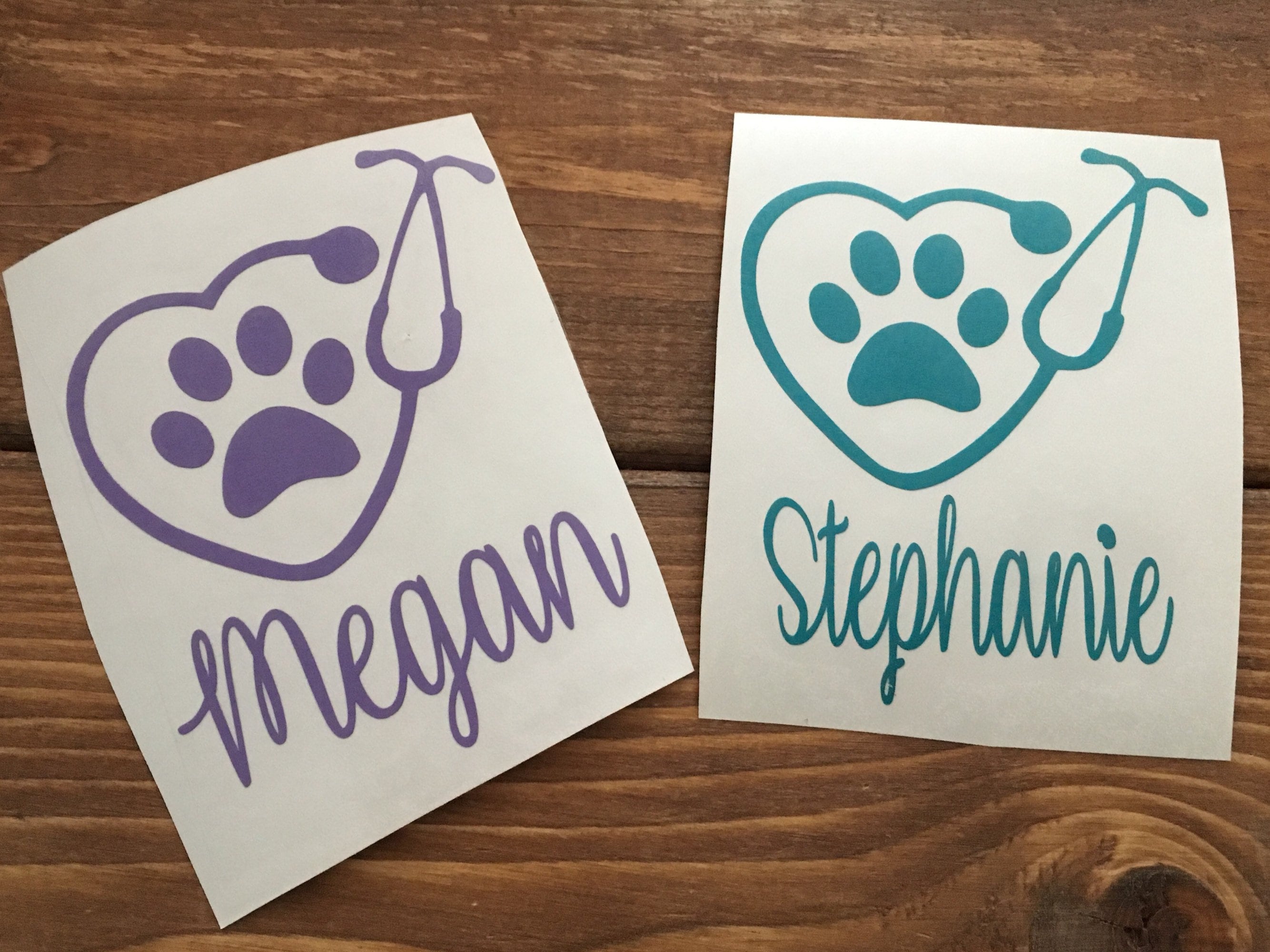 Vet Tech Decal Veterinarian Decal Vet Tech Sticker Vet Student Etsy