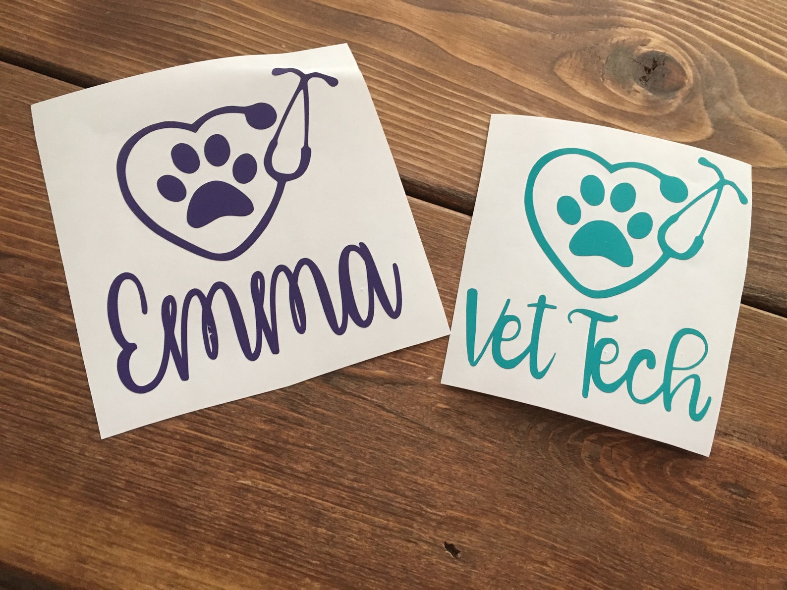 Vet Tech Decal Veterinarian Decal Vet Tech Sticker Vet Student Etsy
