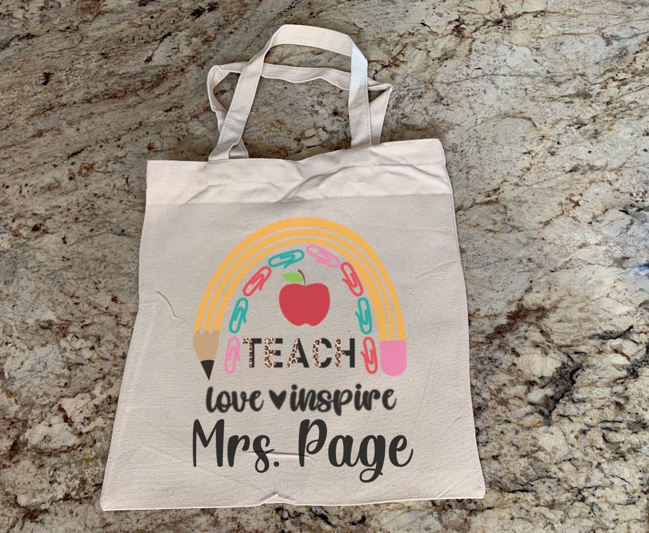Teacher Tote Bag Teacher Appreciation Gift End of Year Teacher Gift New ...