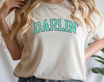 Darlin’ Ladies Tshirt Rodeo Shirt Rodeo Girl Shirt Cowgirl Shirt Country Music Shirt Cowgirl T-Shirt Country Concert Shirt