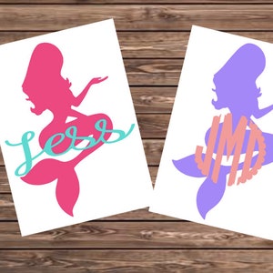 Mermaid Decal Mermaid Vinyl Decal Mermaid Back To School Boho Boho Decal Vinyl Decal Glitter Decal Mermaid Sticker Preppy Glitter Mermaid