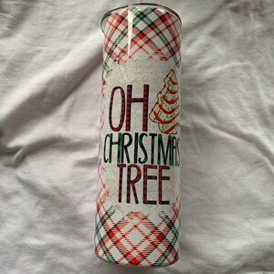 Christmas Tumbler Christmas Tree Cake Tumbler Little Debbie Tumbler Oh Christmas Tree Tumbler Plaid Christmas Tumbler Christmas Tree Tumbler