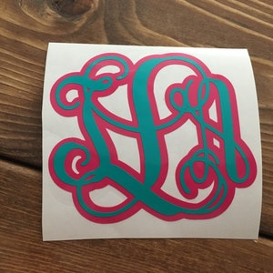 Custom Name Decal, 2 Color Name Decal, Car Decal, Laptop Decal, Tablet Decal, Name Decal, Personalized Decal, Back to school, decal Monogram