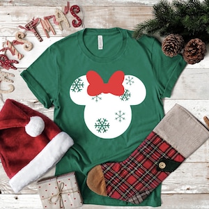 Christmas Mickey Shirt Snowflake Mickey Shirt Christmas Mickey Ears Christmas Mouse Ears Shirt Christmas Minnie Shirt Minnie Ears Shirt