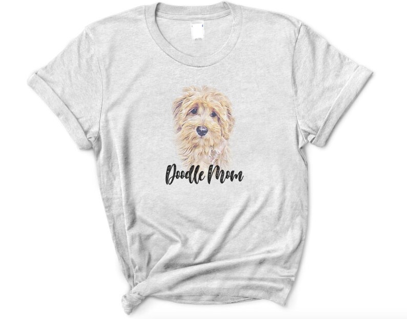 Doodle Mom Shirt, Labradoodle Mom Shirt, Goldendoodle Mom Shirt, Dog Mom Shirt, Labradoodle Shirt, Goldendoodle Shirt Ash Gray