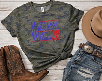 Mary Anne Wanda 28 Shirt, Vintage Camo Country Concert Shirt, Funny Country Music Tee, Western Graphic Tee, Best Fried Gift