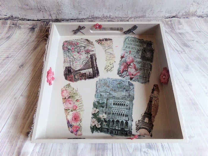 Plateau Décoratif Shabby Romance