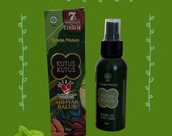 バリ産本物の Kutus Kutus オイル |メリディアン＆チャクラバランシングハーブブレンド